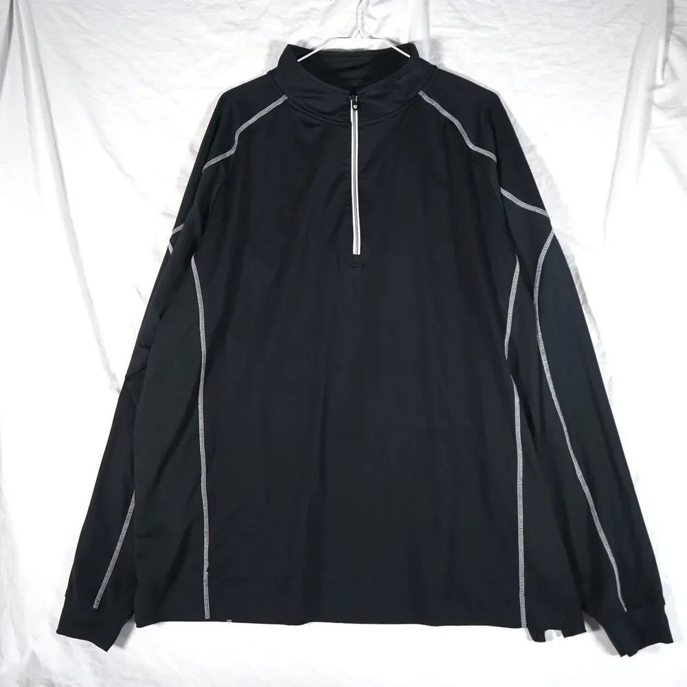 FootJoy Quarter Zip Athletic Jacket Black 2XL